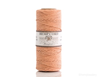 Cappuccino Hemp Cord 1mm: 205 feet spool