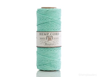 1mm Hemp String Seafoam color 205 feet spool