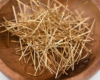 Gold Tone Head pins, 2 inch,  1 Ounce Bag - F39