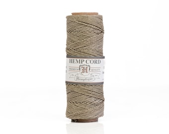 Olive Green Hemp Cord 10lb,  .5mm Macrame Cord  Hemp Rope, Craft Supply