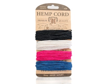 Mod squad Hemp Twine Sample Card  -CH40