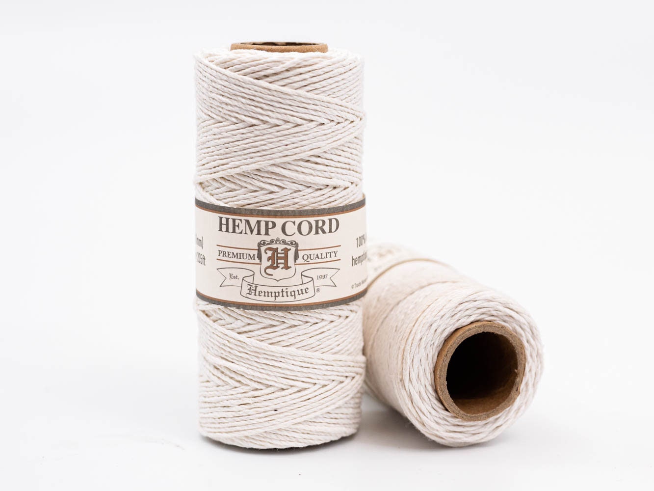 Hemptique 100% Hemp Cord Ball - 122 Meter Hemp String - 1 mm Cord Thread  for Jewelry Making, Macrame, Greeting Cards & More - Multi Packs and Colors