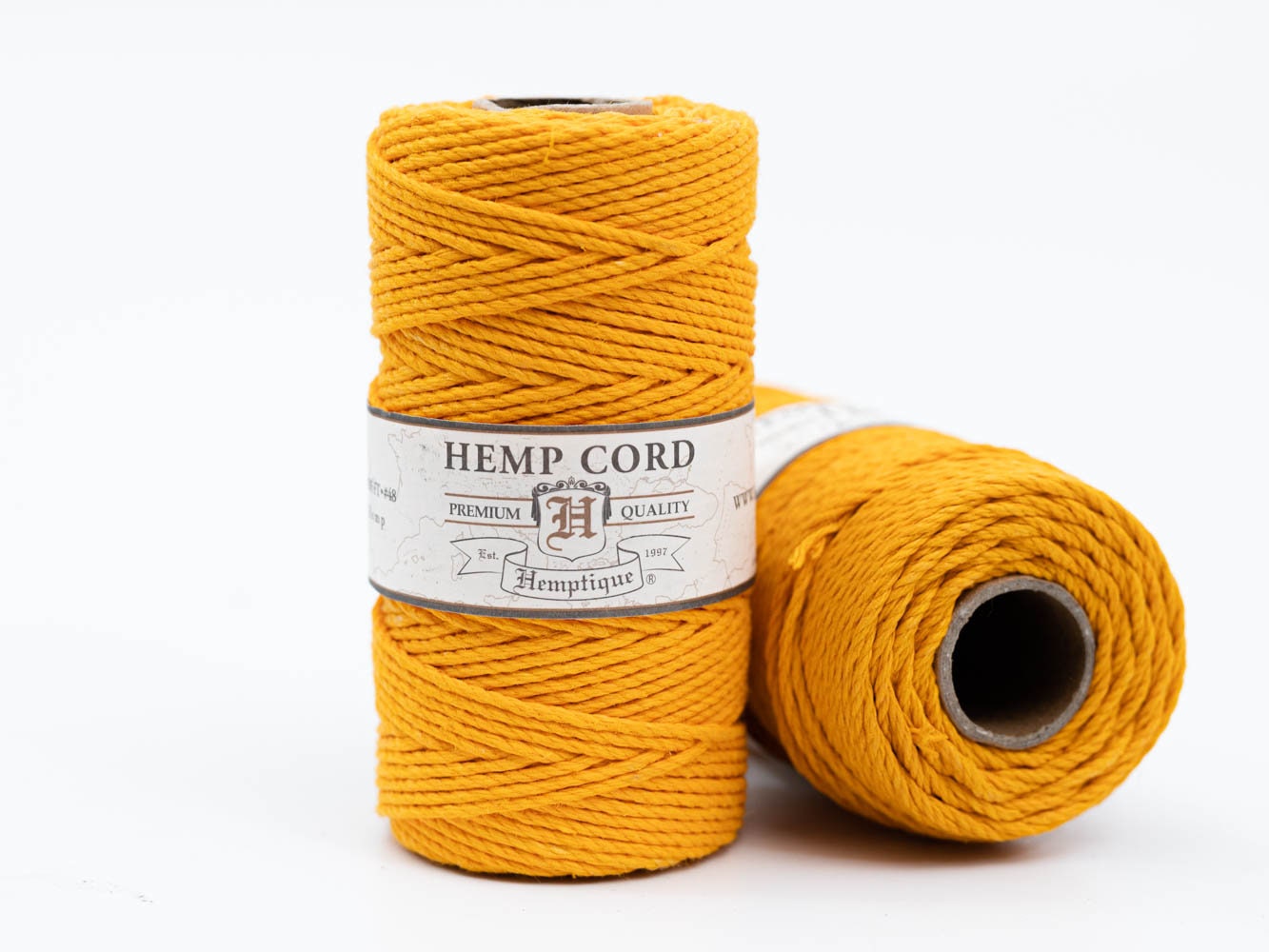 Yellow Hemp Cord 1mm