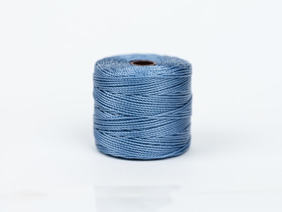 Blue Macrame Cord, .5mm, 77 Yard Spool, Nylon String for Beads