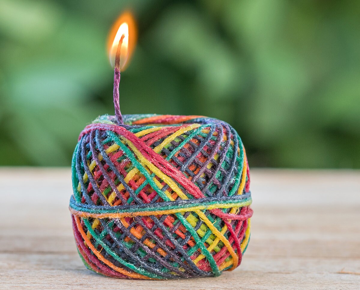 Waxed Hemp Twine 1mm 20lb Beeswax Twine Candle Wick 100 Etsy