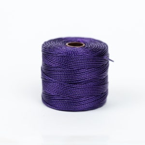 Purple Macrame Cord, 3ply Nylon  .5mm thick, 77 Yard Spool    - SS14