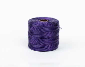 Purple Macrame Cord, 3ply Nylon  .5mm thick, 77 Yard Spool    - SS14