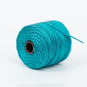 Nylon Macrame Cord,  35 yard spool, .9mm thick for knotting heavy beads -SS25
