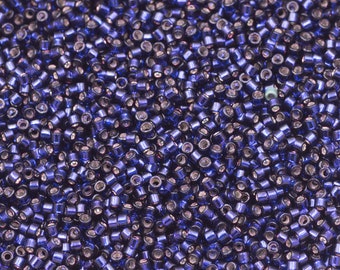 Metallic Blue Miyuki Seed Beads - 1 ounce - Japanese Glass  Beads -B2316C