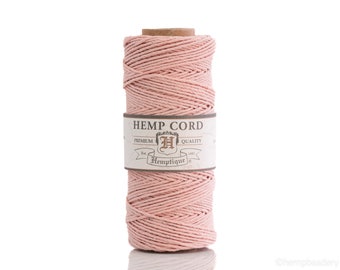 Powder Pink Hemp Cord: Premium Quality Craft Supply