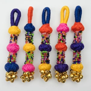 Beaded Bell Tassels,  Seed bead Pendant, Decorative Tassels Made in India