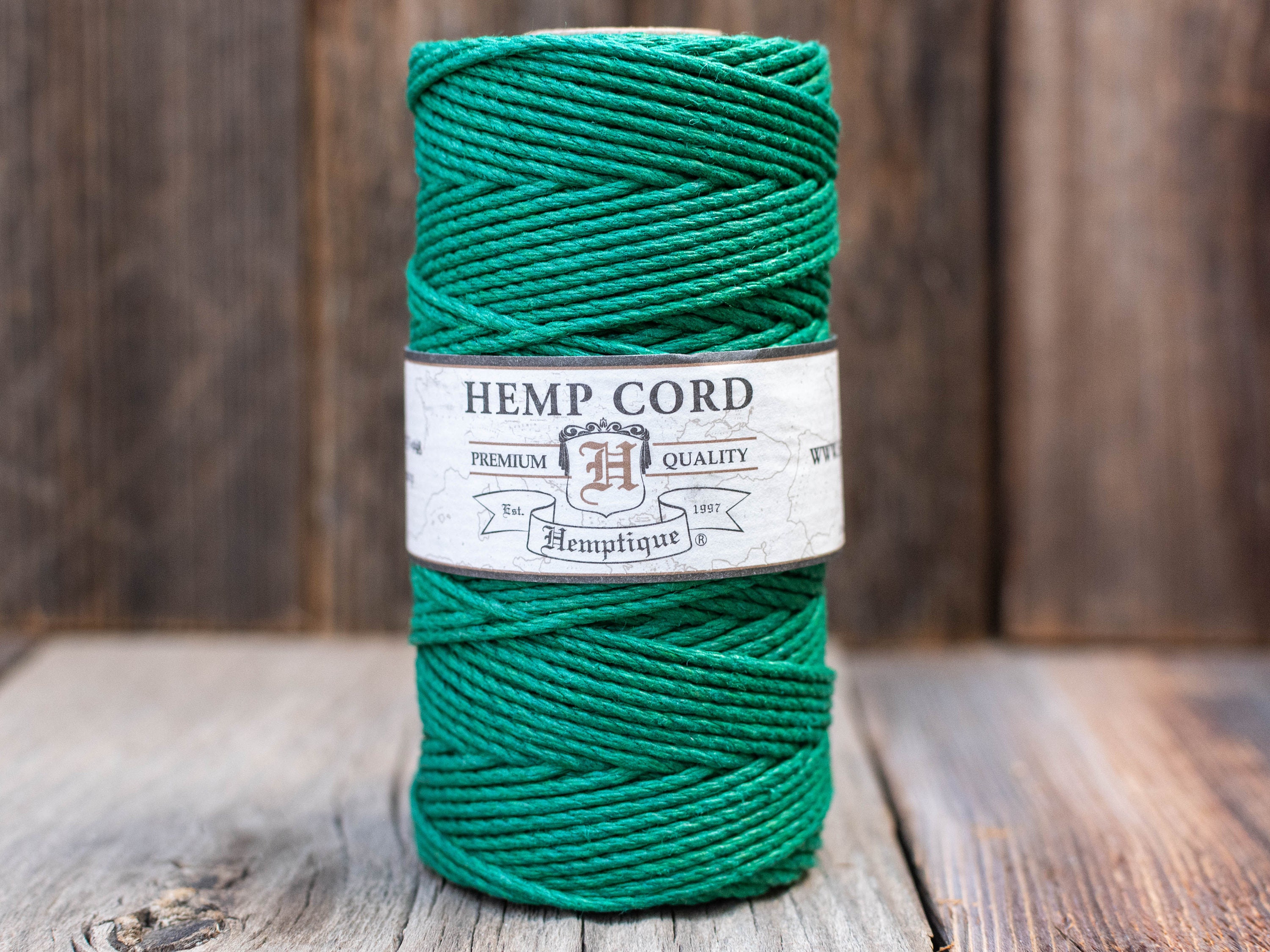 Hemptique Hemp Cord Eco Friendly Twine 62.5m Spool Teal Hemptique Hemp Cord Eco Friendly Twine 62.5m Spool Teal