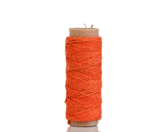 Filo di canapa arancione 0,2 mm - materiale per cucire ecologico