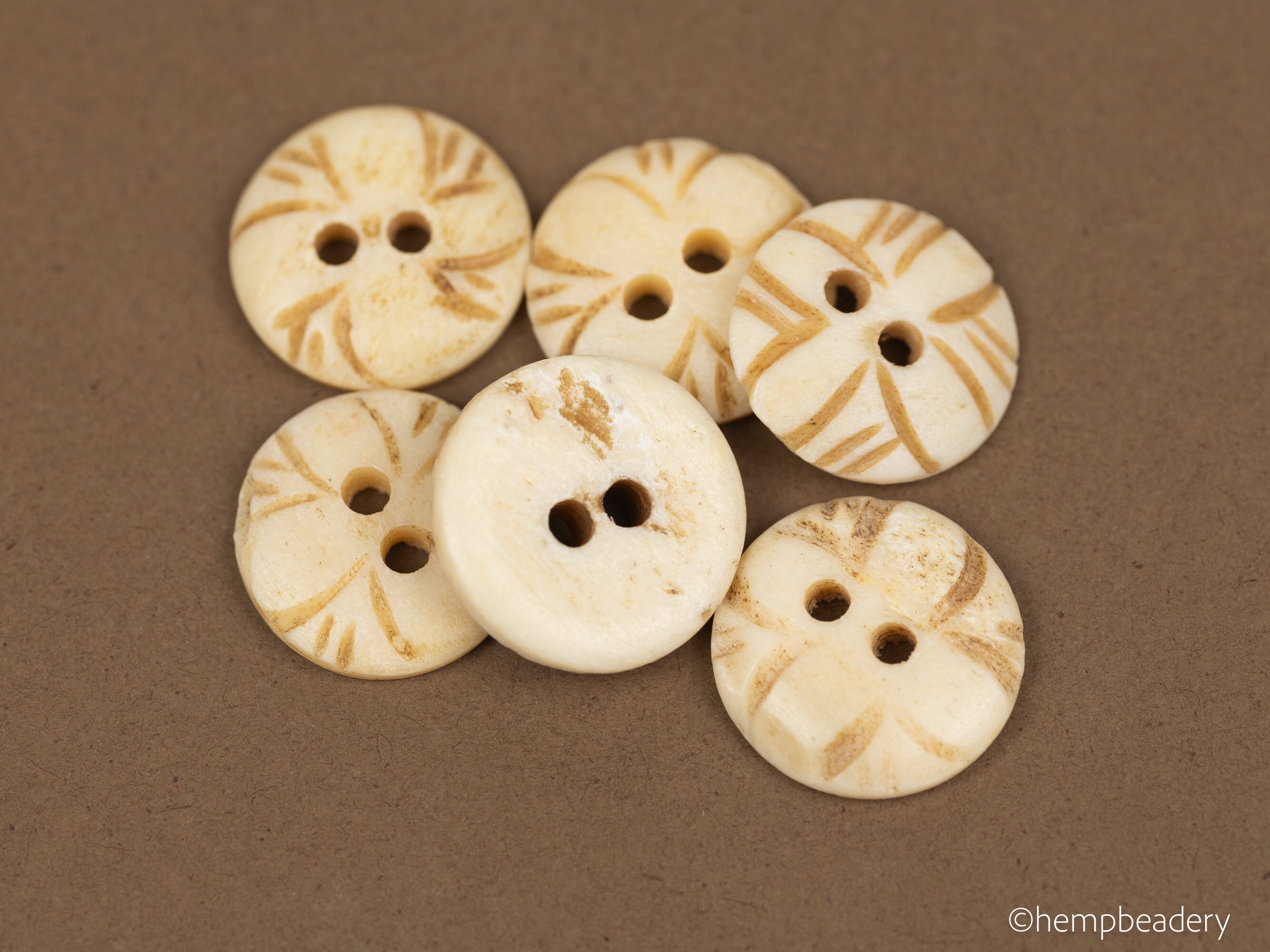 Small Cream Bone Buttons Cream Color 16mm Diameter 12 Pieces B3236 Etsy