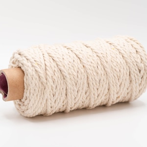 6mm Purple Natural Cotton Rope On A Reel - RopeServices UK