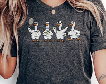 Funny Goose Tennis Shirt, Tennis Gifts for Women, Tennis Gifts for Team, Tennis Mom T-Shirt, Tennis Shirt For Women, Tennis Gifts for Team