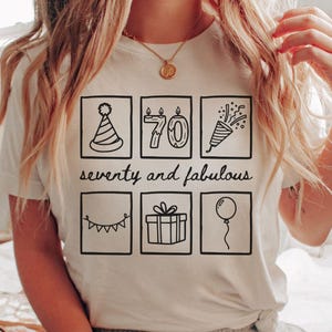 70th Birthday Shirts, 70th Birthday Gift, Gifts For Seventy Year Old, Funny Seventieth Birthday Crew Shirt, Turning 70 Gift, 70 Year Old Tee