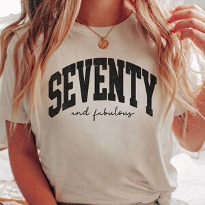 70th Birthday Shirts, 70th Birthday Gift, Gifts For Seventy Year Old, Funny Seventieth Birthday Crew Shirt, Turning 70 Gift, 70 Year Old Tee