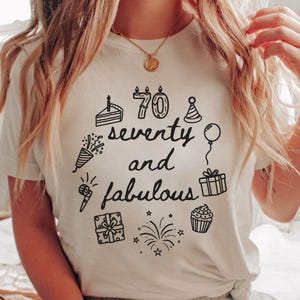 70th Birthday Shirts, 70th Birthday Gift, Gifts For Seventy Year Old, Funny Seventieth Birthday Crew Shirt, Turning 70 Gift, 70 Year Old Tee