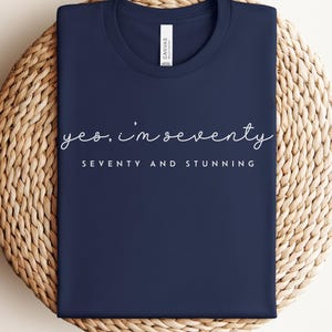 70th Birthday Shirts, 70th Birthday Gift, Gifts For Seventy Year Old, Funny Seventieth Birthday Crew Shirt, Turning 70 Gift, 70 Year Old Tee