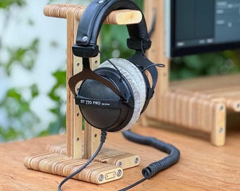 Headphone Stand Wide Head - Handmade Birch Plywood