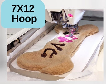 ITH dog bone machine embroidery design for new puppy owners
