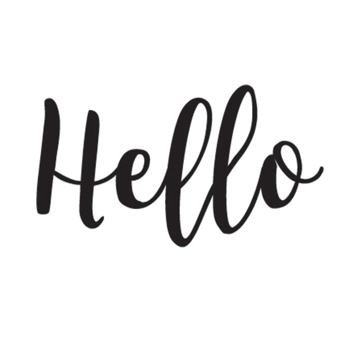 Hello Svg, Script SVG, Hello Cursive Svg, Hand Lettered Svg Cut File ...