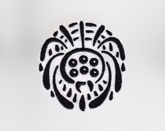 Spinne Stickdatei für Halloween. Schneller Sticken PES Spinne Design. Spinne Stickdatei für den 4X4hoop.