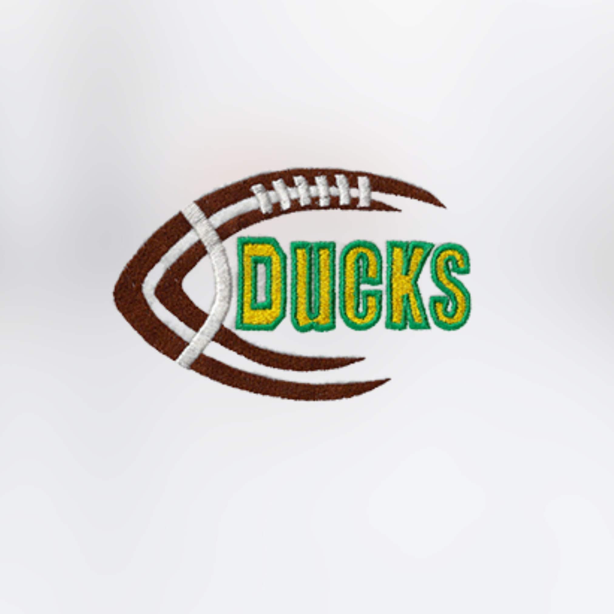 Patch Ricamato A Ferro University Of Oregon Ducks Vintage 3,5" X 2,5" - Made In USA