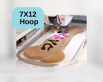 Dog Bone Toy Embroidery Design, ITH Puppy Gift (7x12)