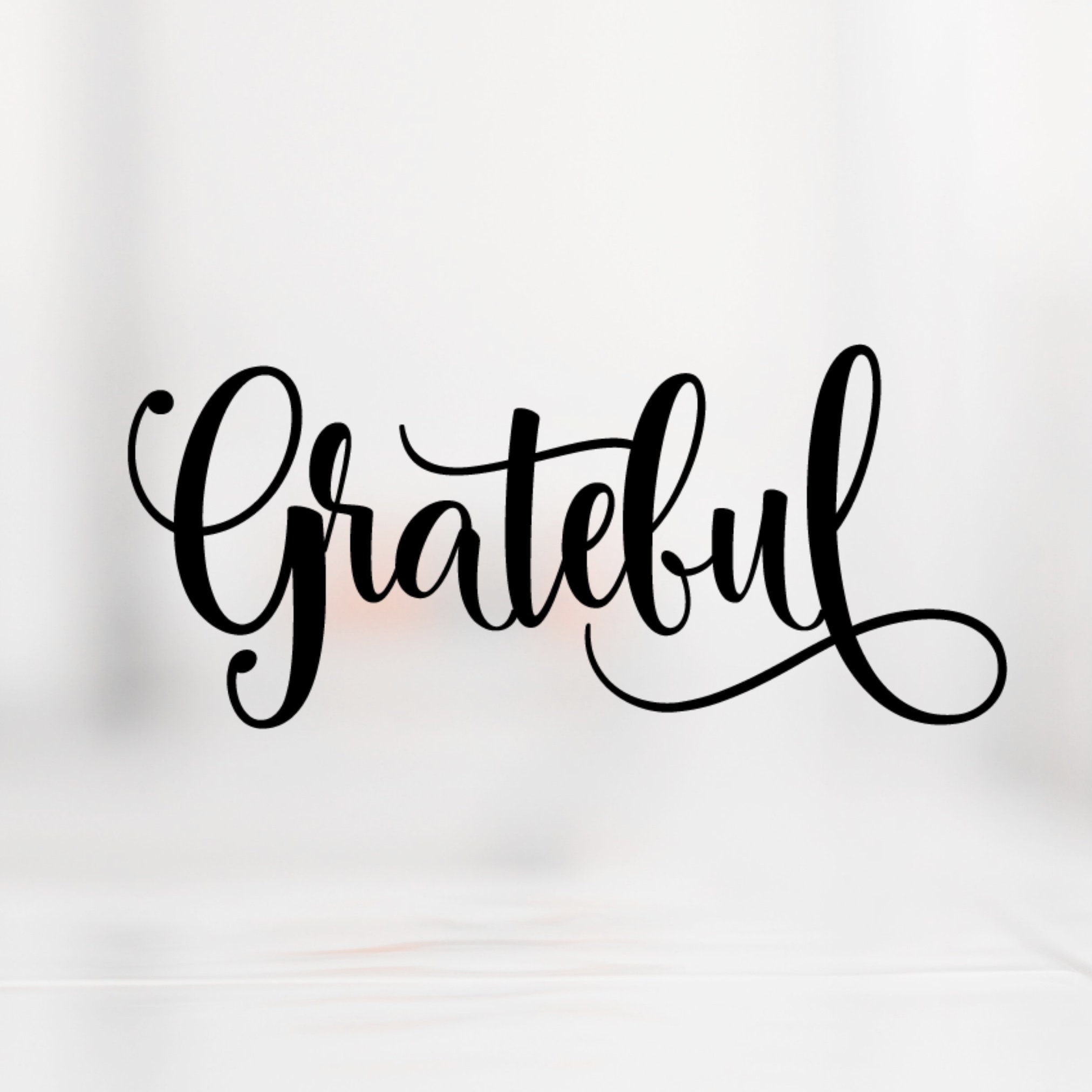Grateful script SVG file for electronic cutting machines