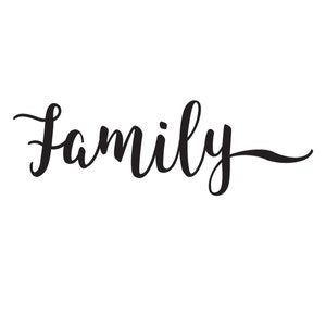 Family SVG for Cricut, Cursive Family Cutting File, Cottagecore Svg