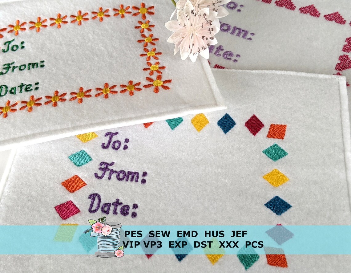 Quilt Labels Embroidery Designs set of 12 instant download Etsy