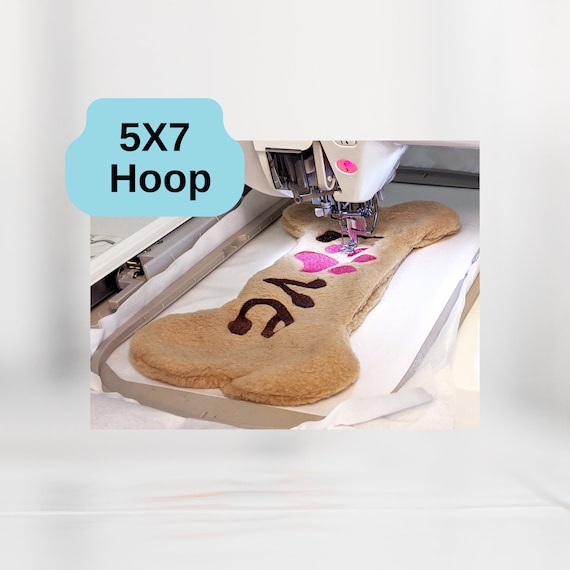 Dog Bone Toy Embroidery Designs, ITH Project (5X7 Hoop)