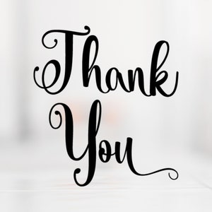 Thank You SVG, diy Thank You Sign, Floral, Wedding Thank you, diy Thank you card, Printable thank you, Script SVG, cursive SVG