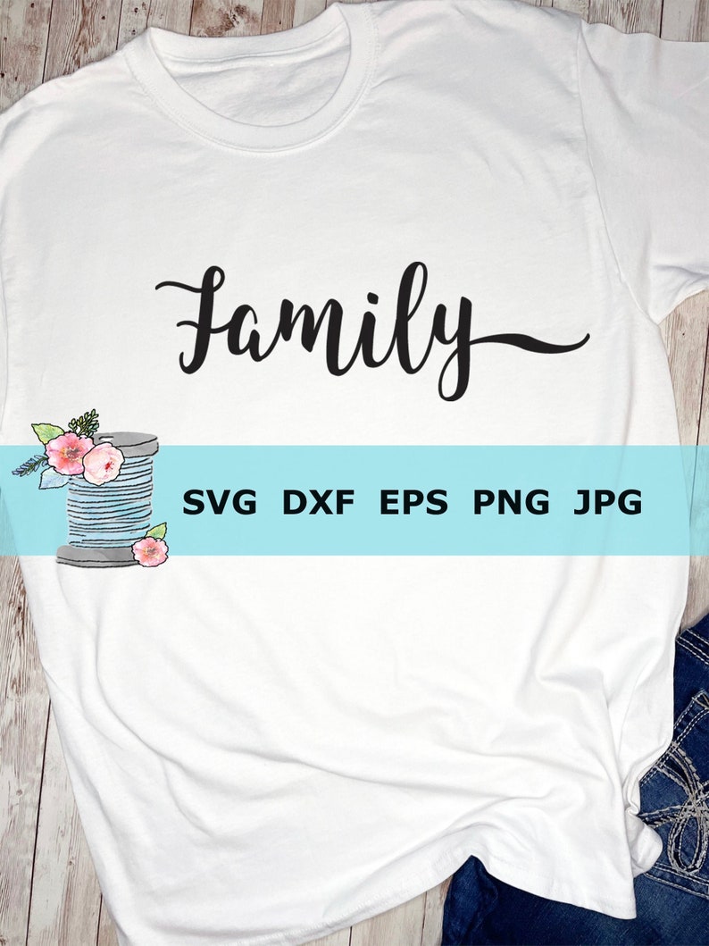 Family SVG for Cricut Cursive Family Cutting File - Etsy