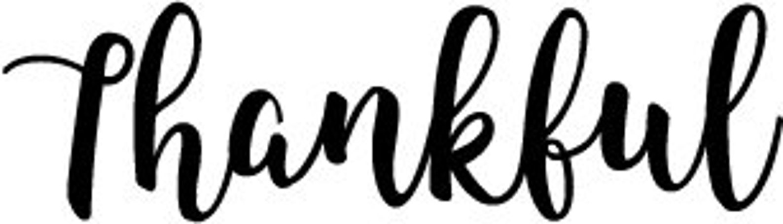 Thankful Cursive SVG Thankful Script SVG Thankful - Etsy