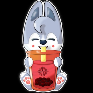 BobaChan Wolf Chan Skzoo Stray Kids Bang Chan Stickers, Stay gifts, Stocking stuffers, Decorations, kpop lovers gifts Stayville Christopher