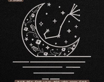 Scorpio Zodiac Embroidery Design, Astrology Astrology zodiac signs Machine Embroidery File – DST PES JEF, 9 Sizes