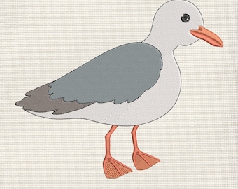 Mini Seagull Embroidery Design, Bird Embroidery Machine File 9 Sizes,  Animal Embroidery Machine File, Instant Download, Funny Seagull