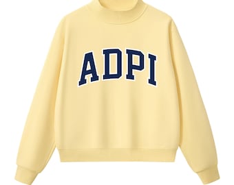 Sorority Fleece Mock Neck Short Set - ADPi