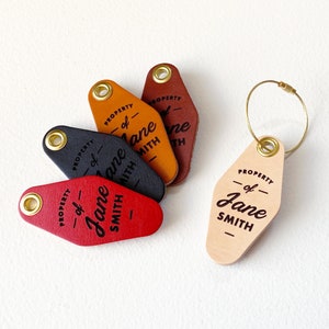 Personalized Leather Luggage Tag, Laser Engraved Backpack Identifier, Wedding Party Gift, 3rd Anniversary Travel Gift, Backpack Bag Tag