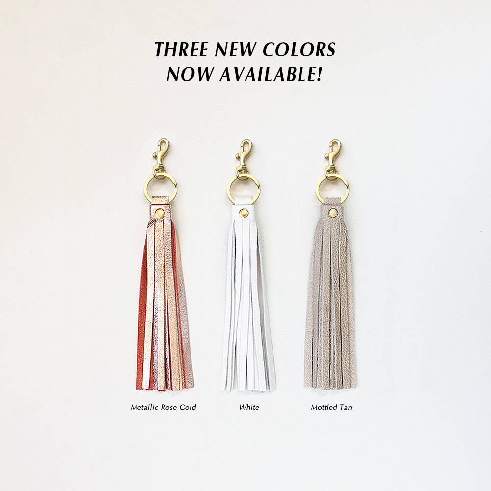 Leather Tassel KEYRING Keychain Tassel Purse Charm Handbag Etsy