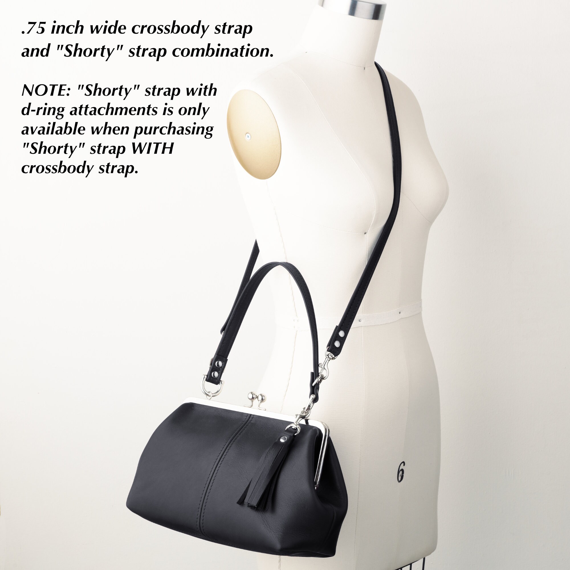 Kiss Lock Closure Handbag Medium Size Leather Kiss Lock Frame Etsy