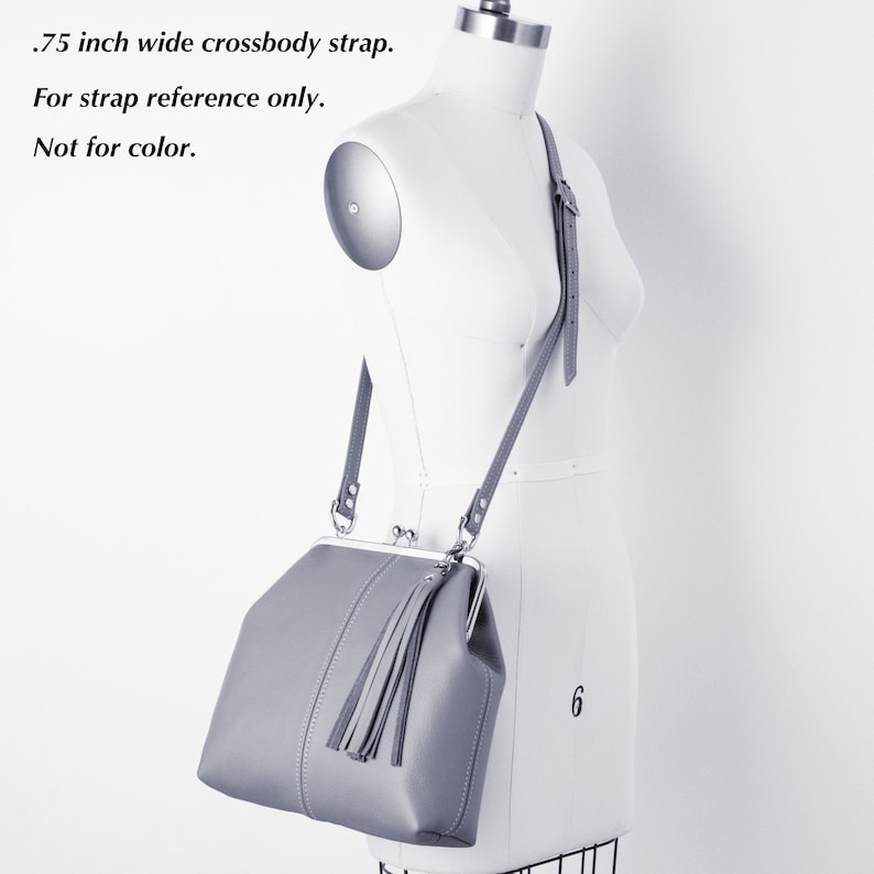 Leather Kiss Lock Frame Purse Kiss Lock Crossbody Handbag Etsy