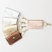 Metallic Leather Keychain Credit Card and ID Wallet, Business Card Holder, Gift Card Presenter 