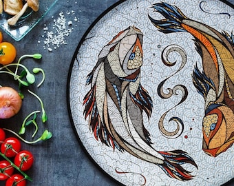 Koi Wooden Jigsaw Puzzle | Animal Shaped 3D Puzzle