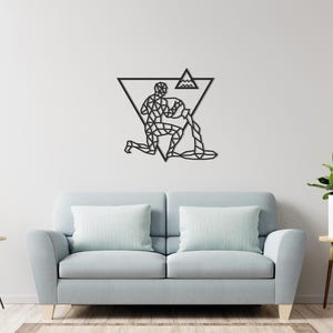 Aquarius Zodiac sign customizable puzzle wooden wall decor