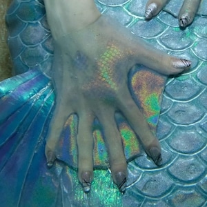 Webbed gloves mermaid hands silicone custom
