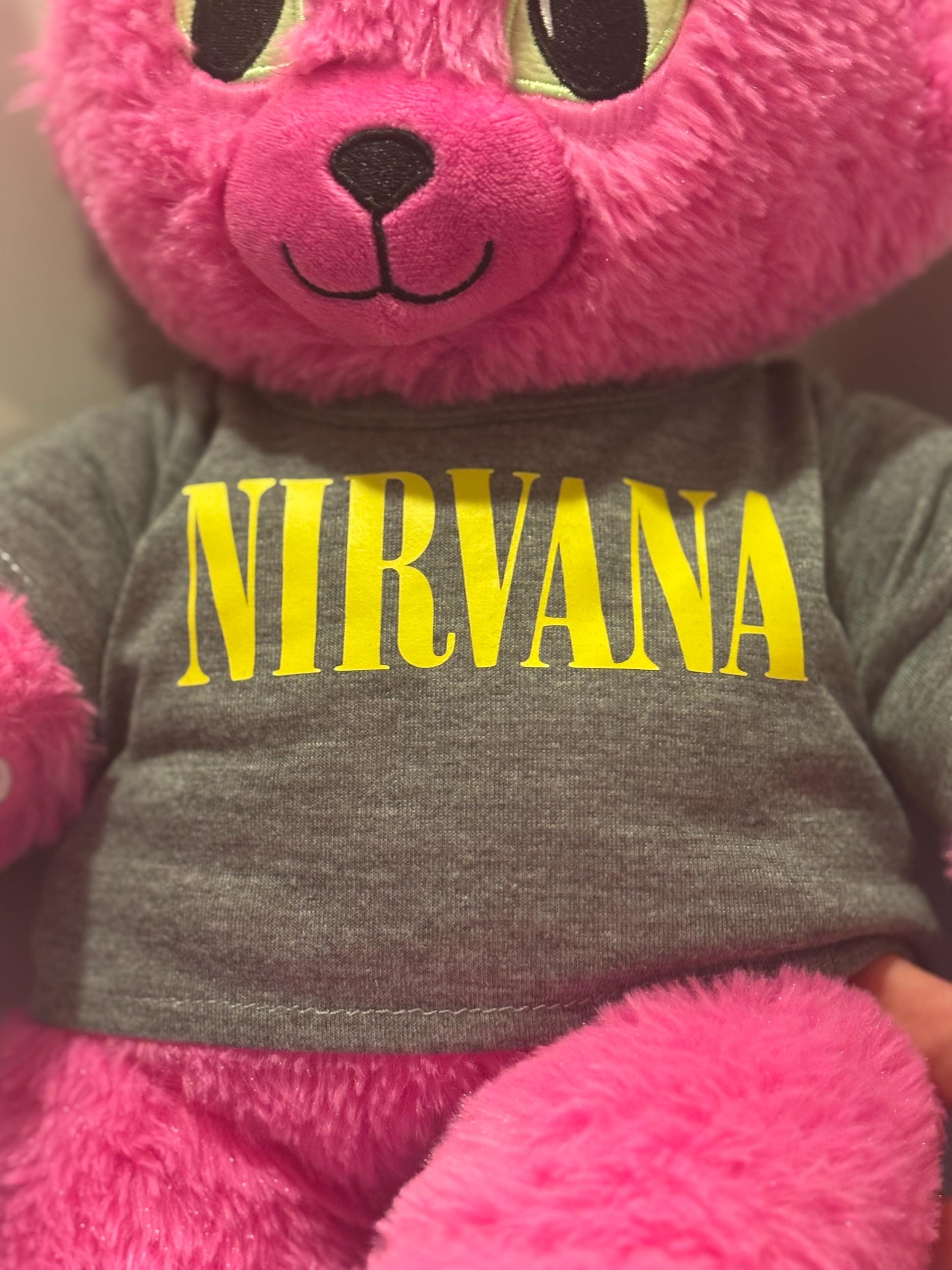 custom punk nirvana grunge bear shirt